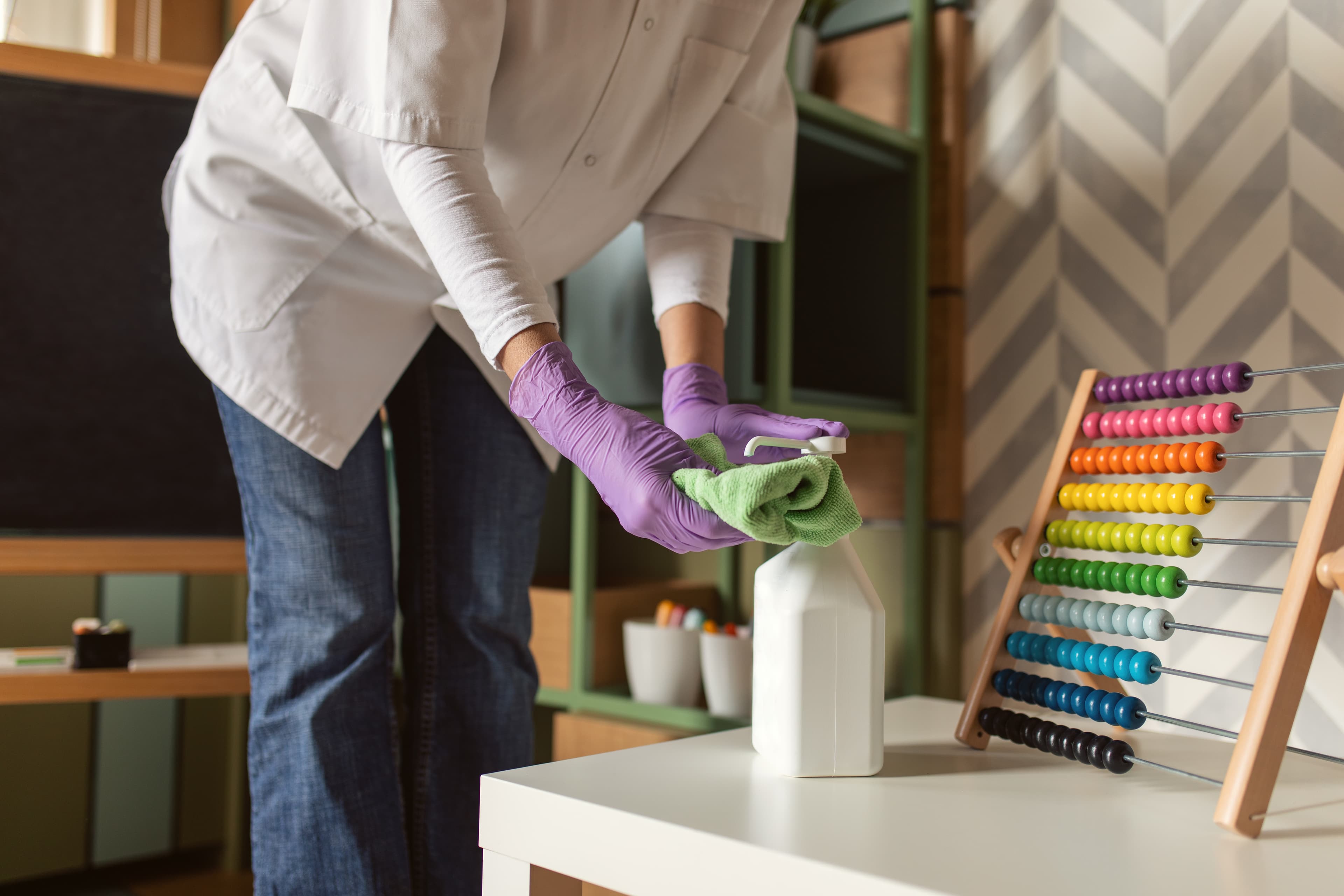 Professional cleaning service background